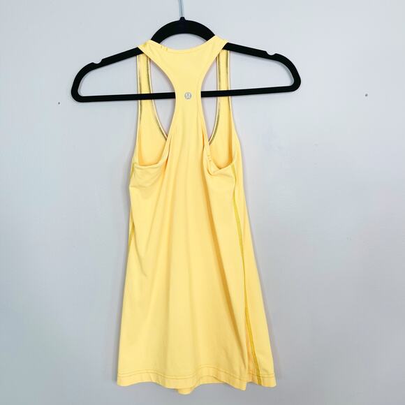 Lululemon Cool Racerback Tank Top Orange Melon Size 4 Scoop Neck Workout Womens - Picture 2 of 6